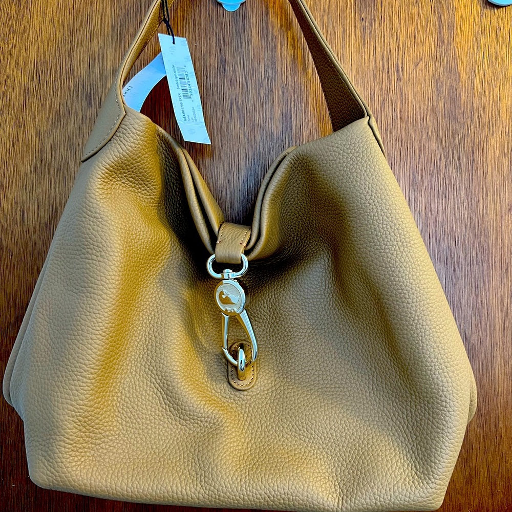 Dooney & Bourke Pebble Grain Small Logo Lock Sac